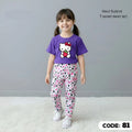 (3Y–12Y ) Code-241 Girls Soft Printed Top & Pants Set (  RV )