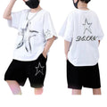 (1–10 Years) Bold Star Streetwear Set for Boys – All Black Edition
