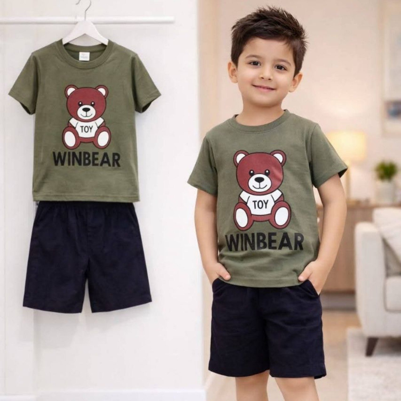 6M - 6Y Kids T- Shirt Set  (R V)