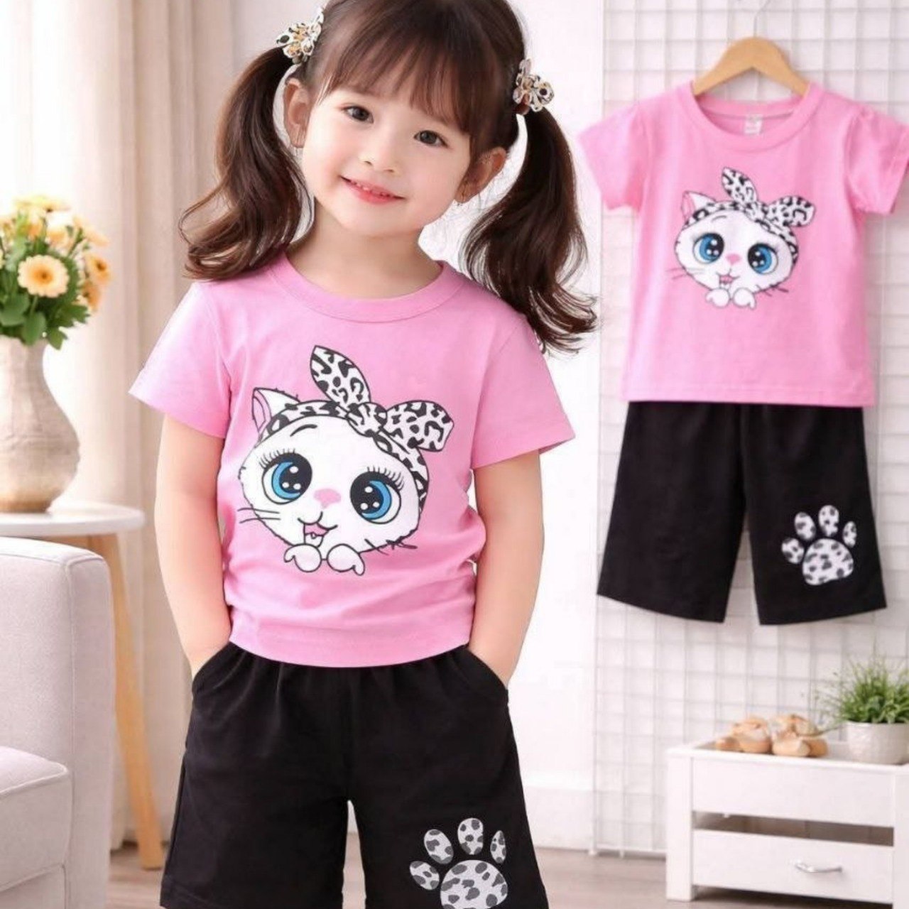 6M - 6Y Kids T- Shirt Set  (R V)