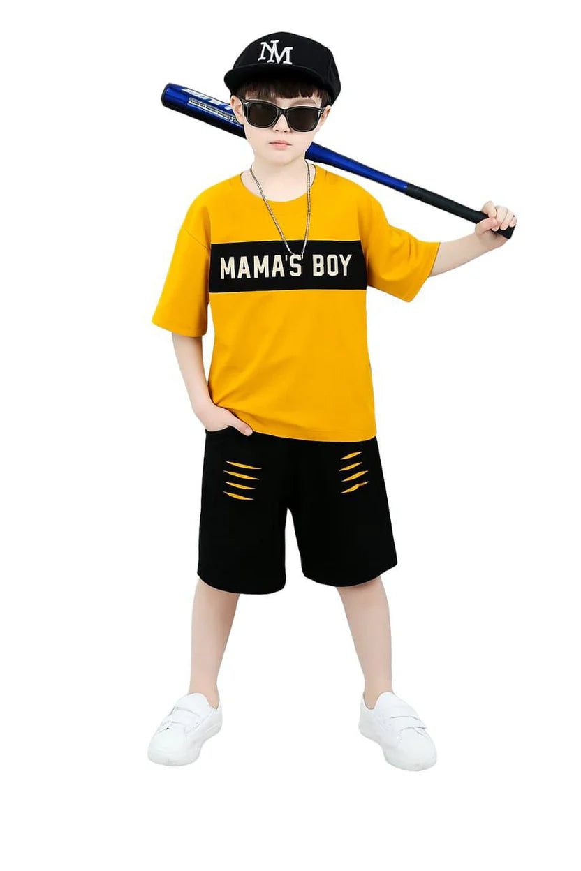 (3–12 Years) A- Urban  Streetwear Set – Bold Summer Outfit for Boys