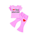 ( 1–7 Years)  Girls DTF Print Outfit – Soft Cotton Top & Flare Pant Set