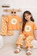 (3Y–12Y )  Girls Soft Printed Top & Pants Set