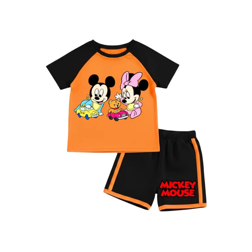 ( 1–7 Years) Premium Kids DTF Print Summer Combo Set – Cartoon Edition     (  R V )