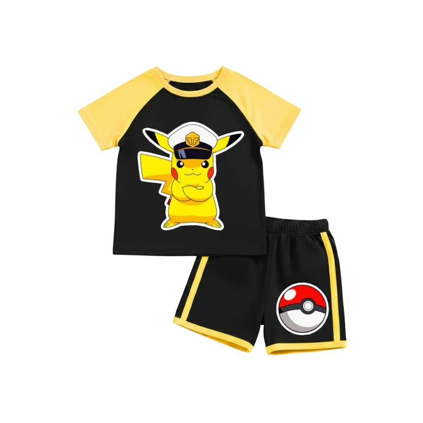 ( 1–7 Years) Premium Kids DTF Print Summer Combo Set – Cartoon Edition     (  R V )