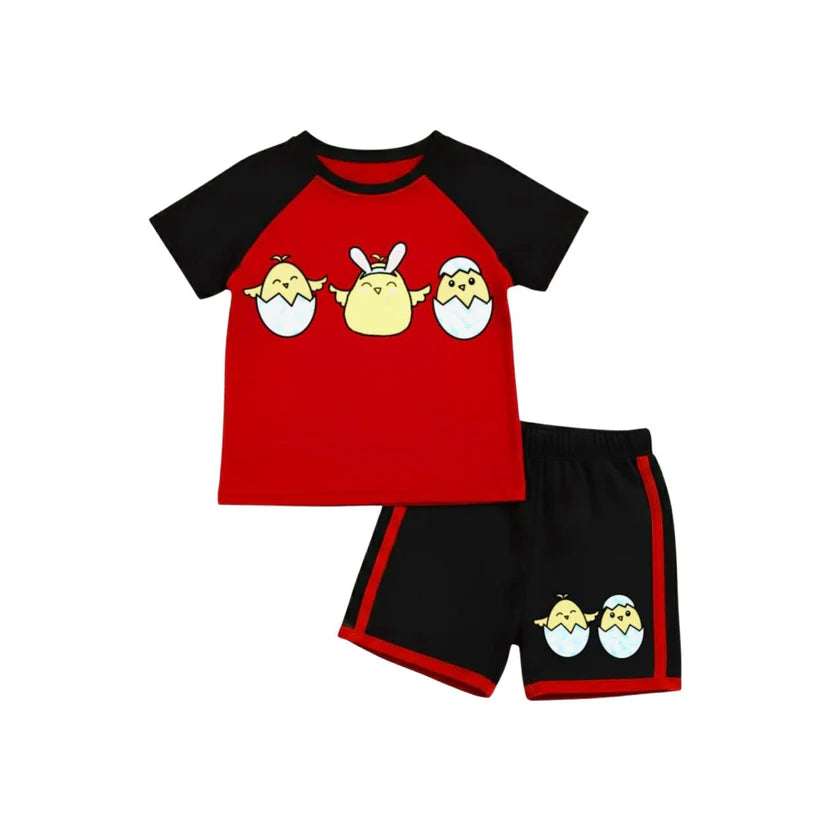 ( 1–7 Years) Premium Kids DTF Print Summer Combo Set – Cartoon Edition     (  R V )