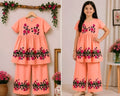 (3Y–12Y )  Girls Soft Printed Top & Pants Set