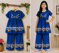 (3Y–12Y )  Girls Soft Printed Top & Pants Set